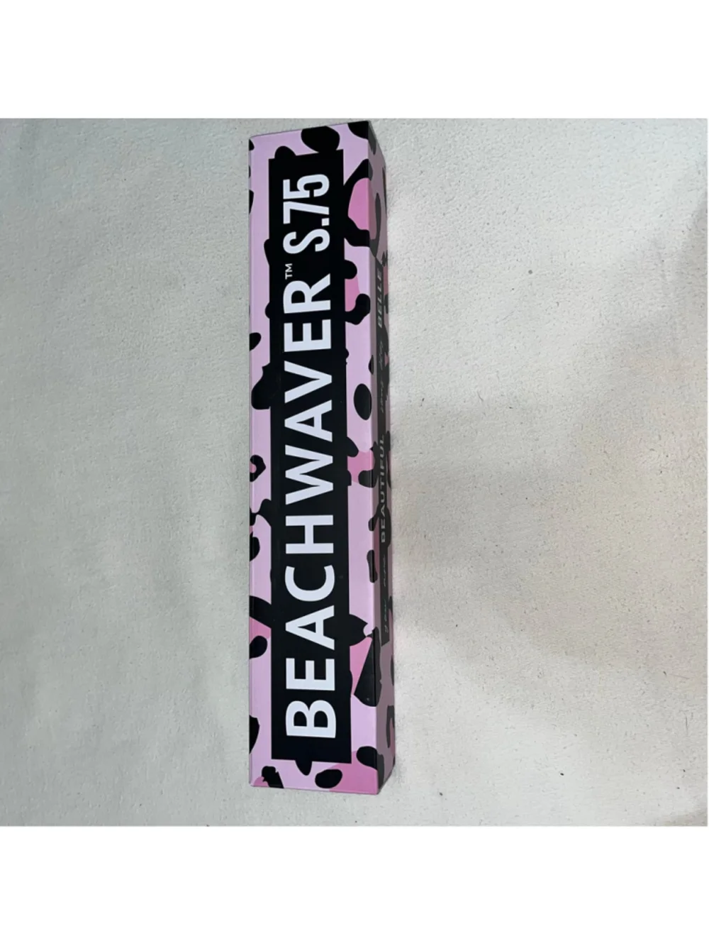 Beachwaver S.75 Rotating Curling Iron Pink Leopard Print 0.75” Barrel w/ Box